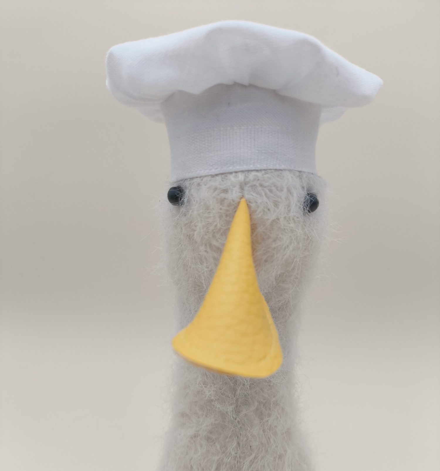 Cale-porte canard : lainage blanche à poils longs - Image 10