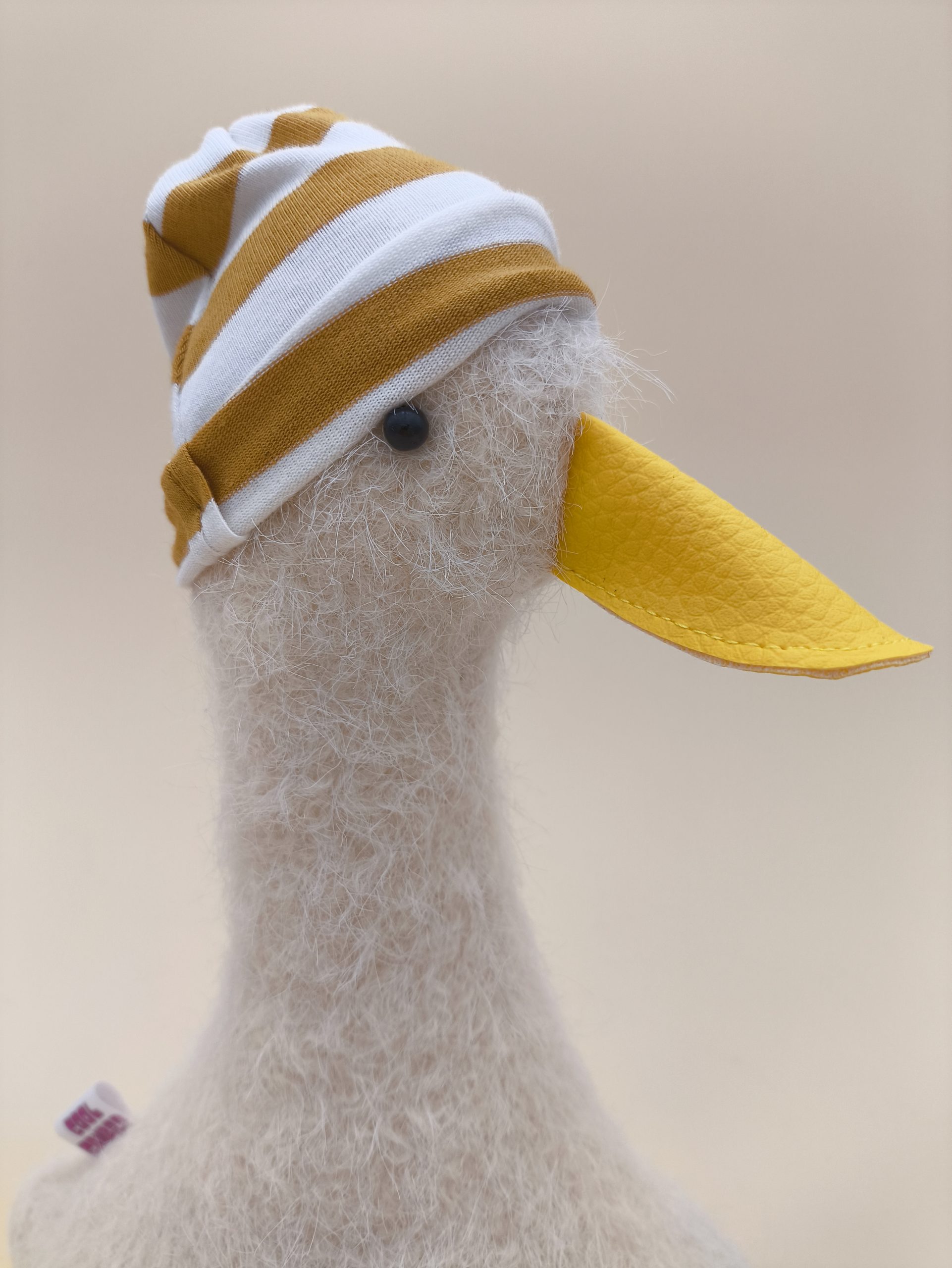 Mini accessoire : bonnet rayé jaune - Image 3