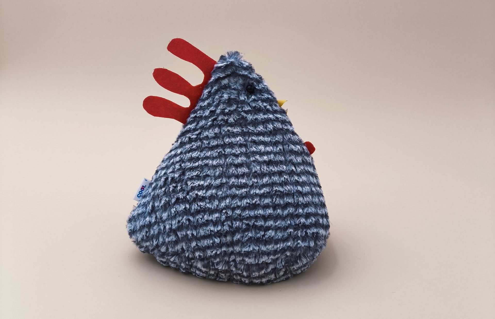 Cale-porte poule - fausse fourrure gris