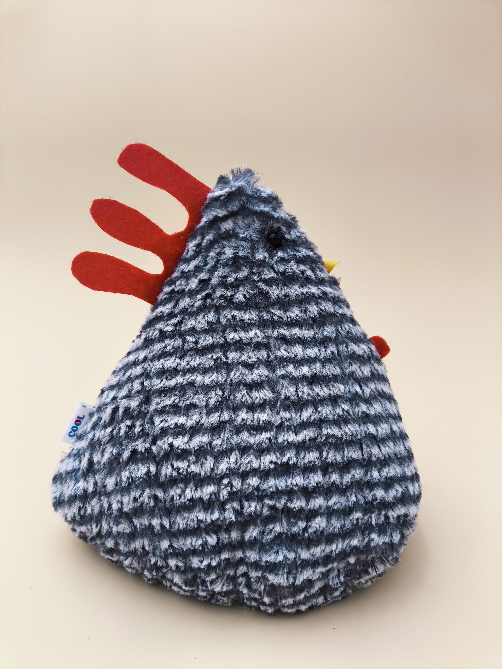 Cale-porte poule - fausse fourrure gris - Image 4