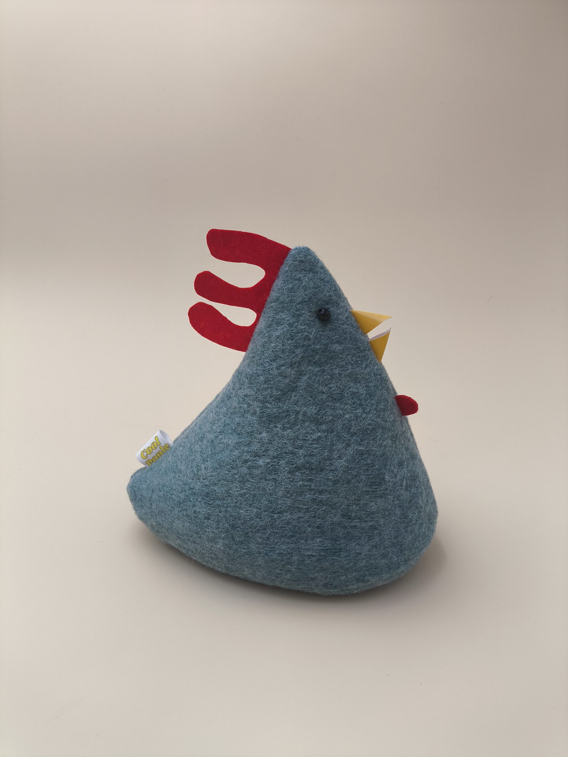 Cale-porte poule - laine boulie bleu - Image 7