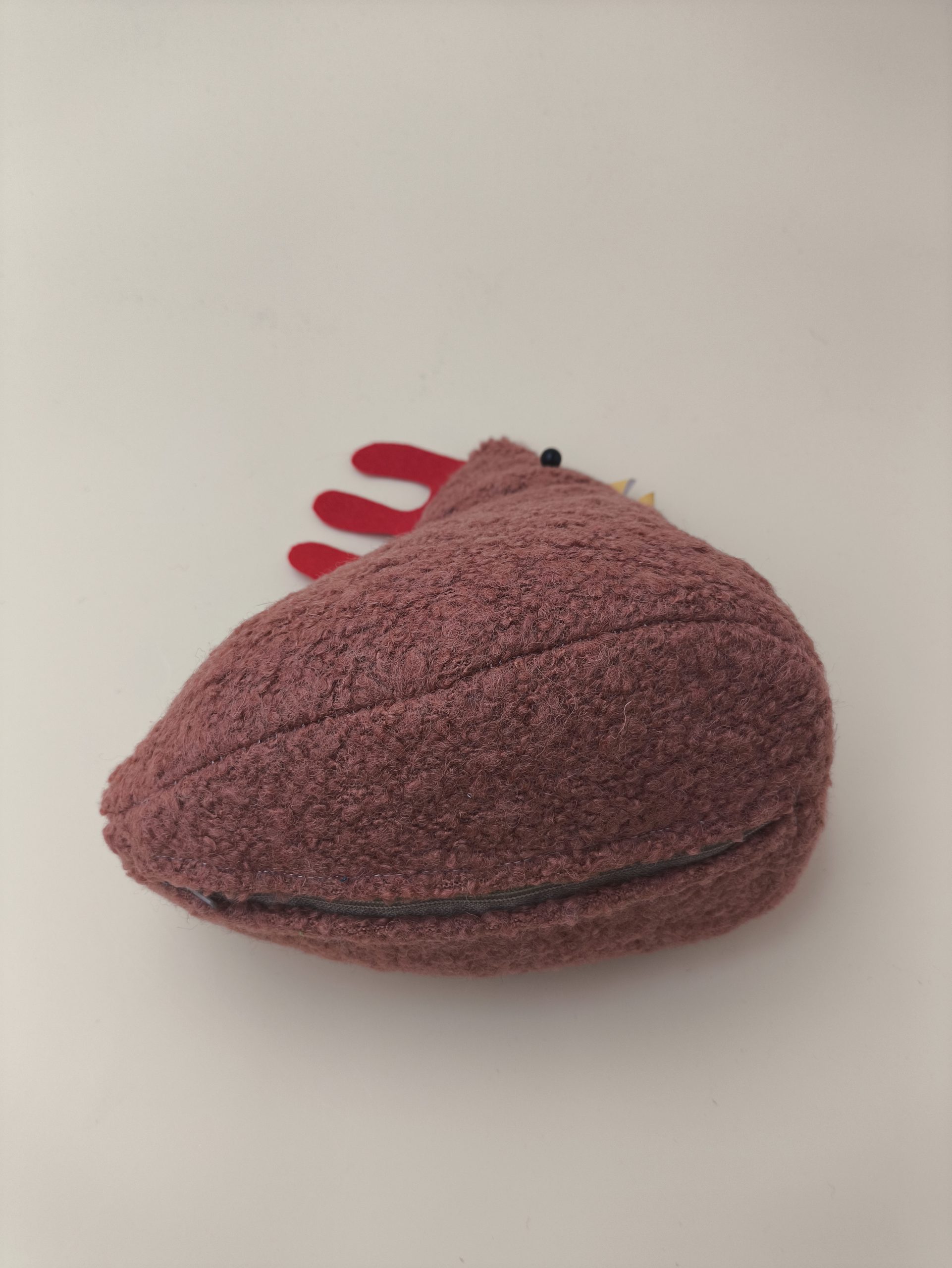 Cale-porte poule - lainage vieux rose – Image 3