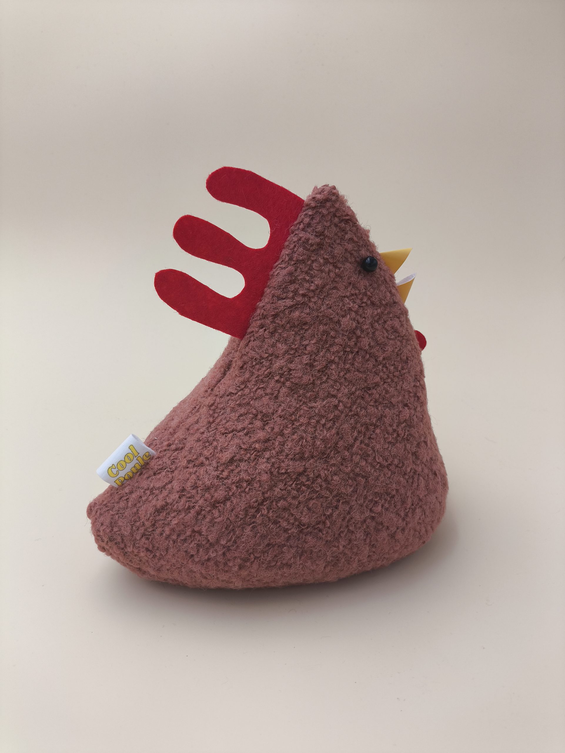 Cale-porte poule - lainage vieux rose – Image 5