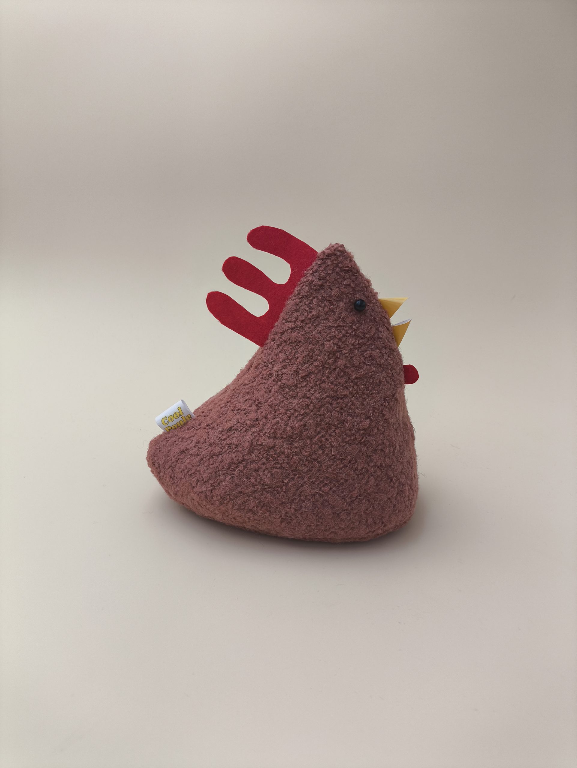 Cale-porte poule - lainage vieux rose – Image 4
