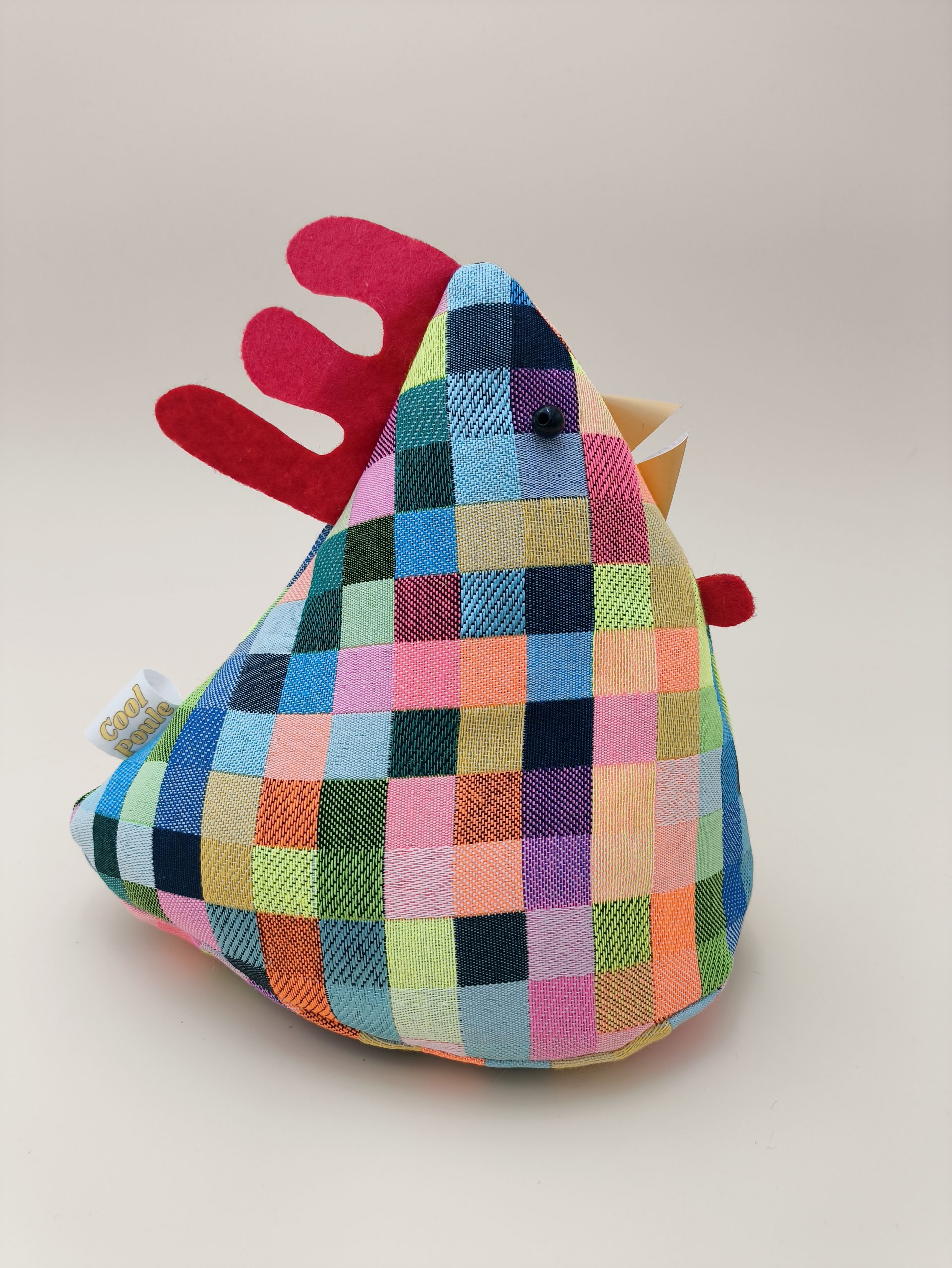 Cale-porte poule - pixels multicoloré