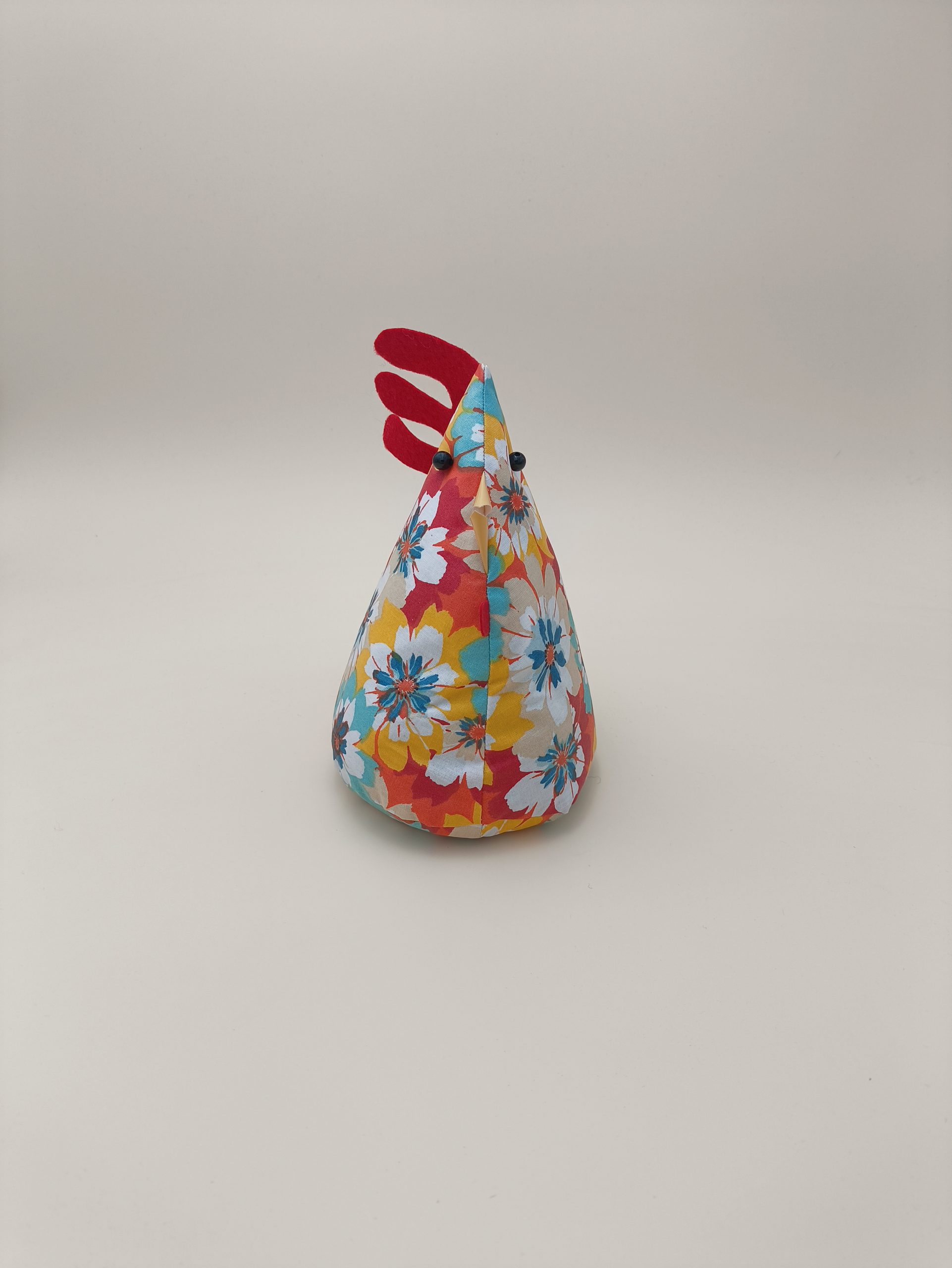 Cale-porte poule - coton enduit fleurs multicoloré - Image 8