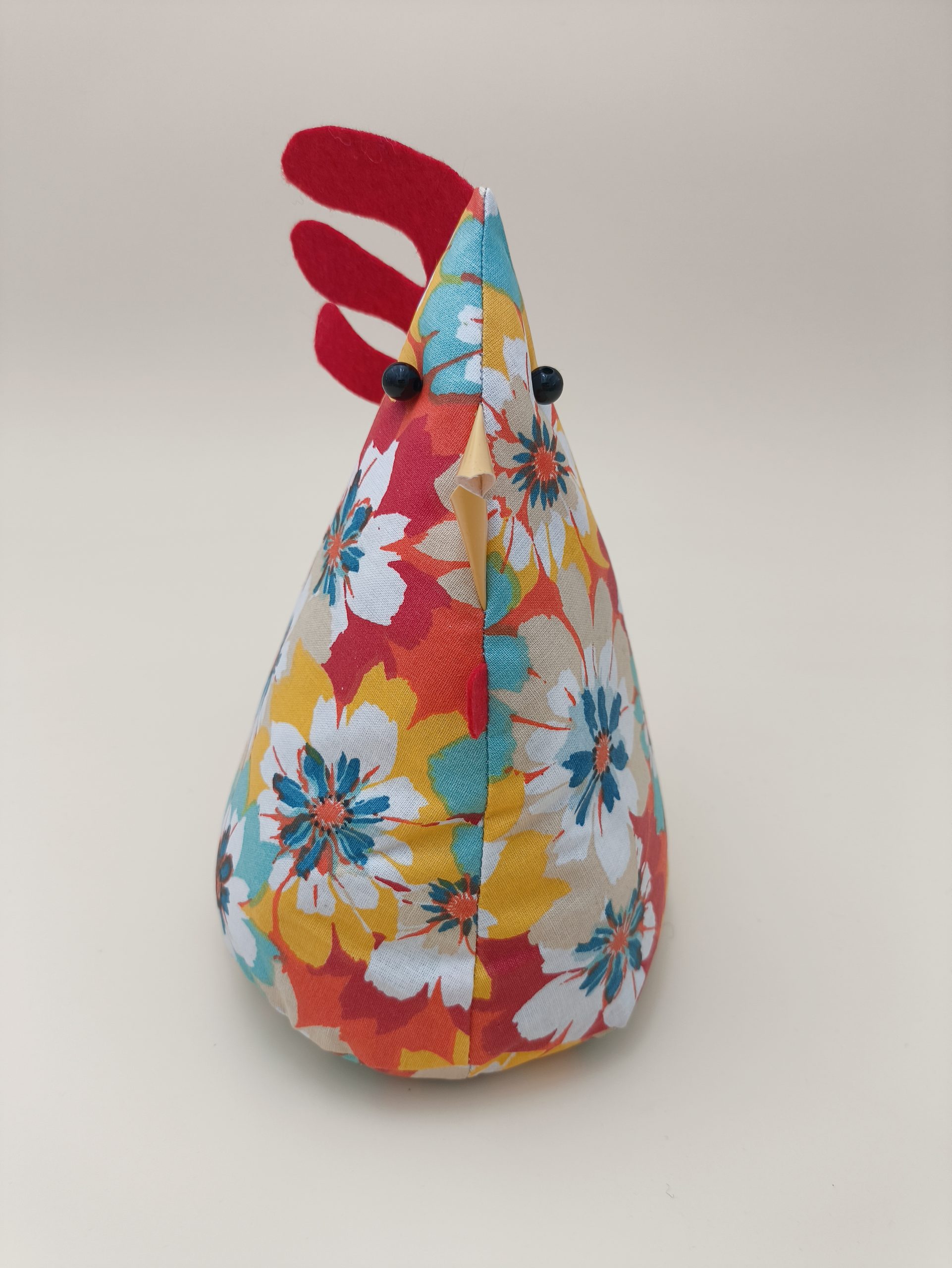 Cale-porte poule - coton enduit fleurs multicoloré - Image 7