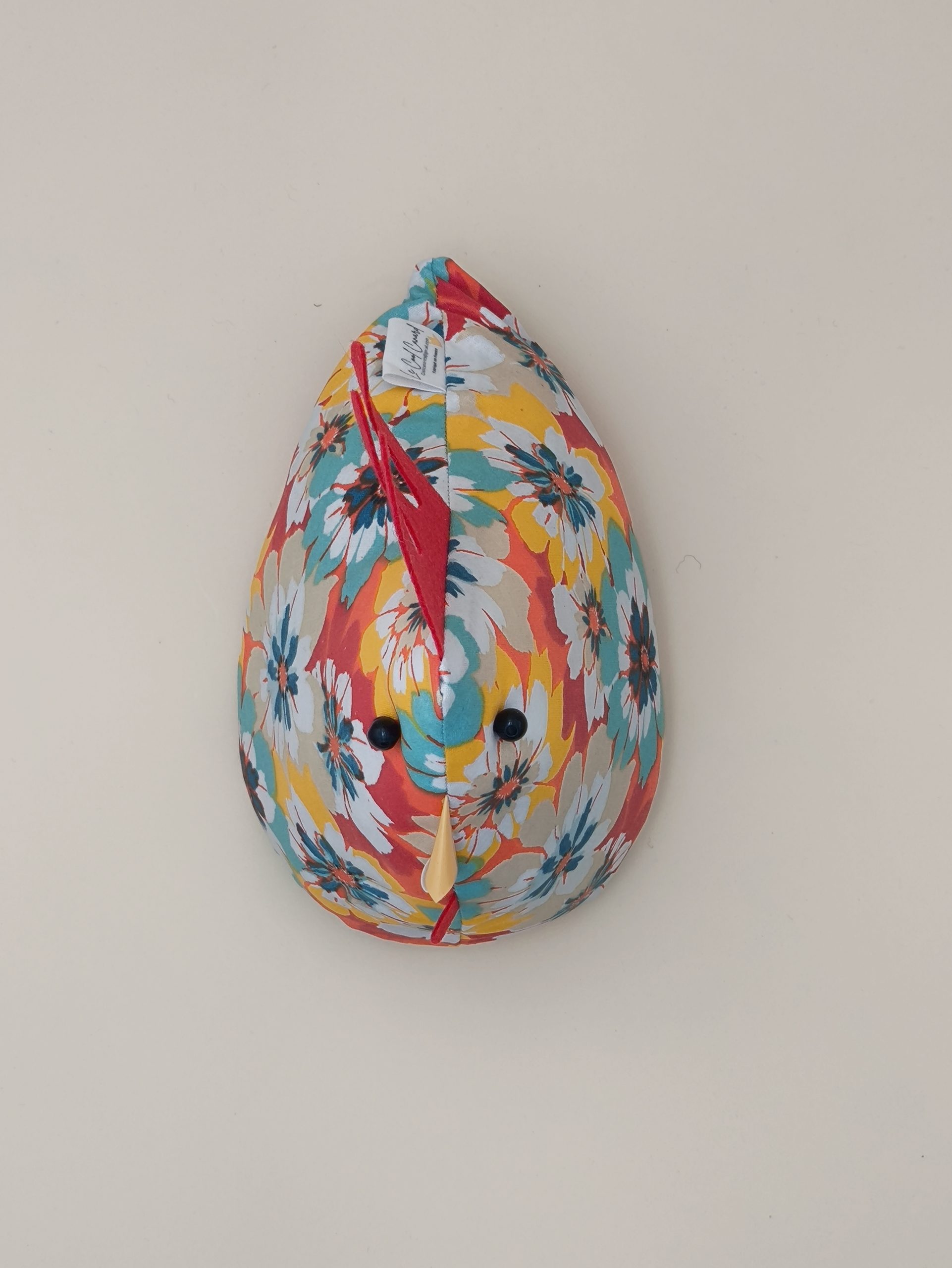 Cale-porte poule - coton enduit fleurs multicoloré - Image 2