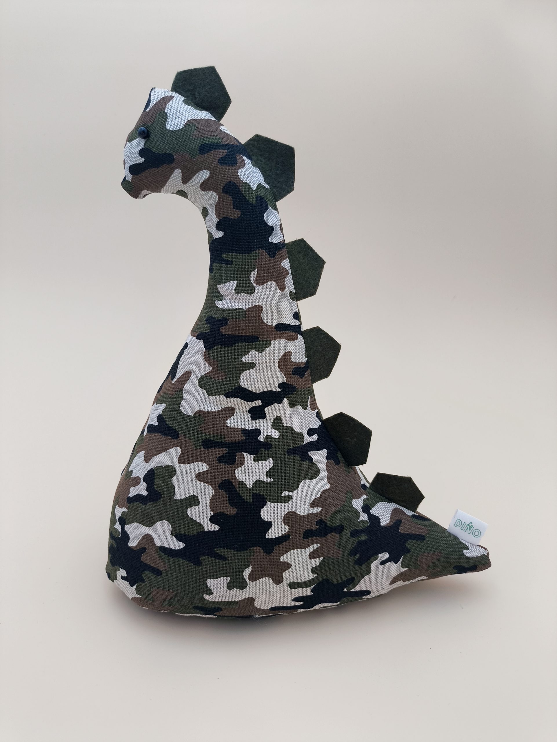 Cale-porte dinosaure - camo vert, marron et beige – Image 4