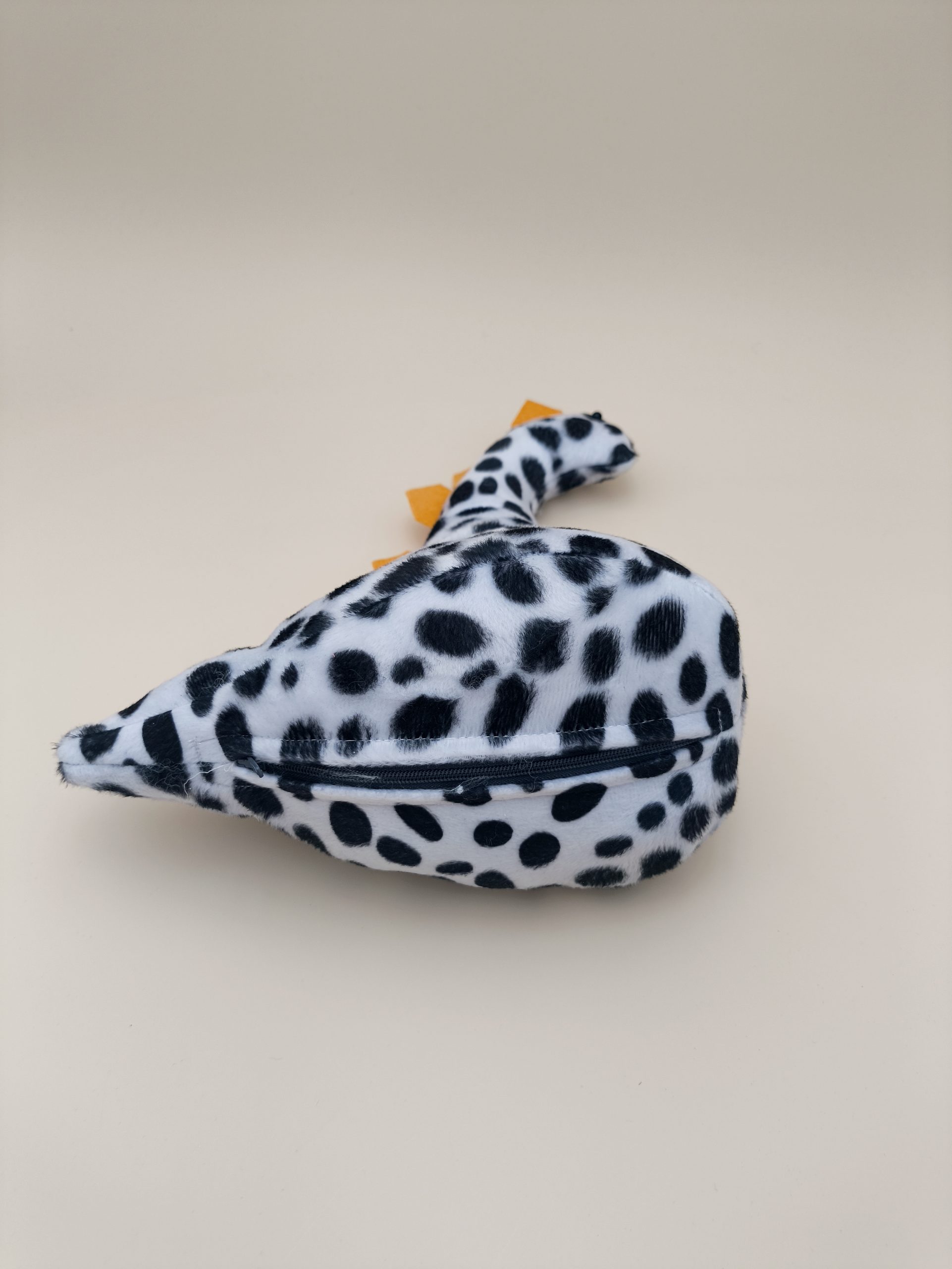 Cale-porte dinosaure - fausse fourrure dalmation avec ses plaques jaune - Image 8