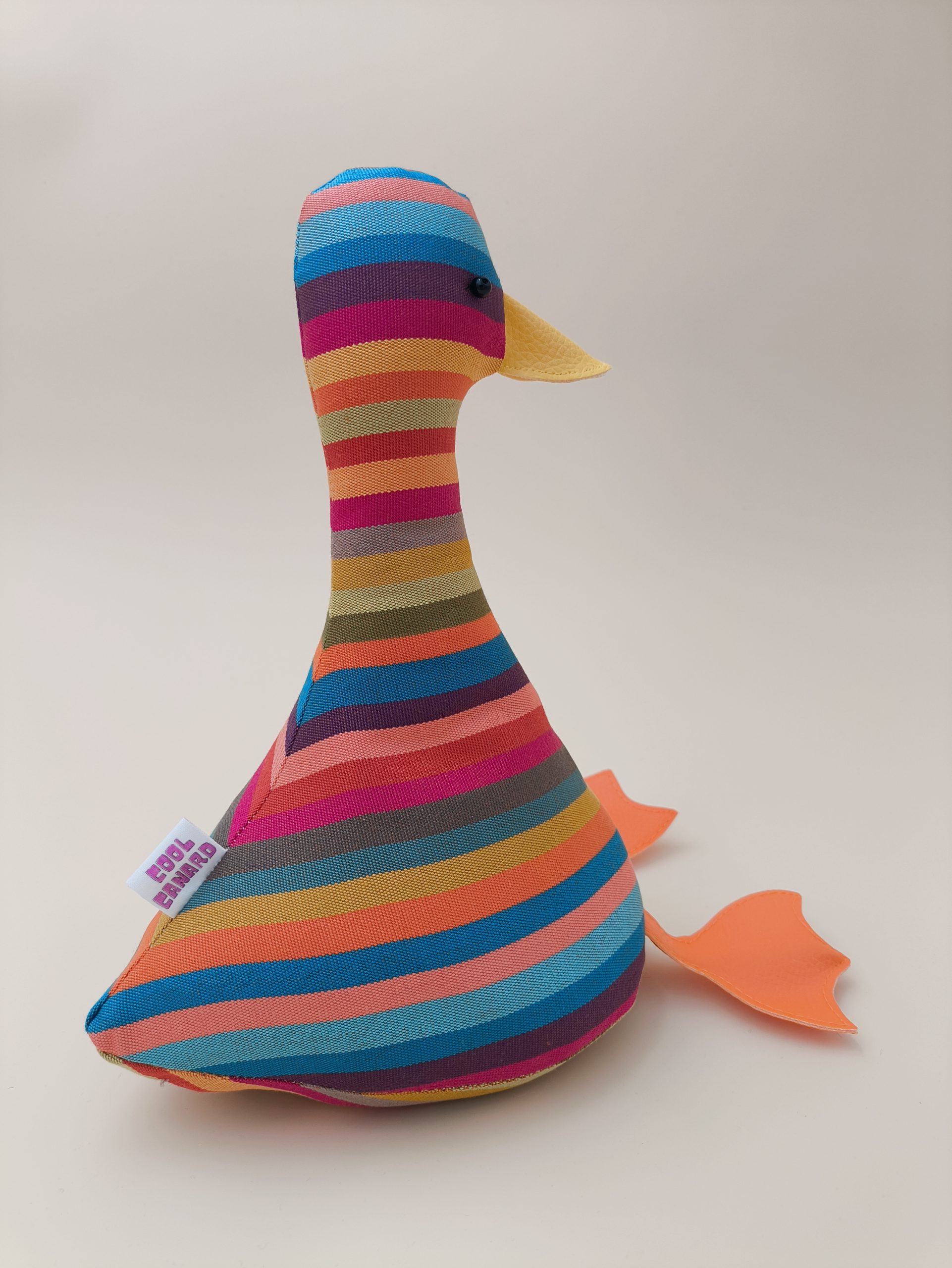Cale-porte canard rayures multicolore – Image 5
