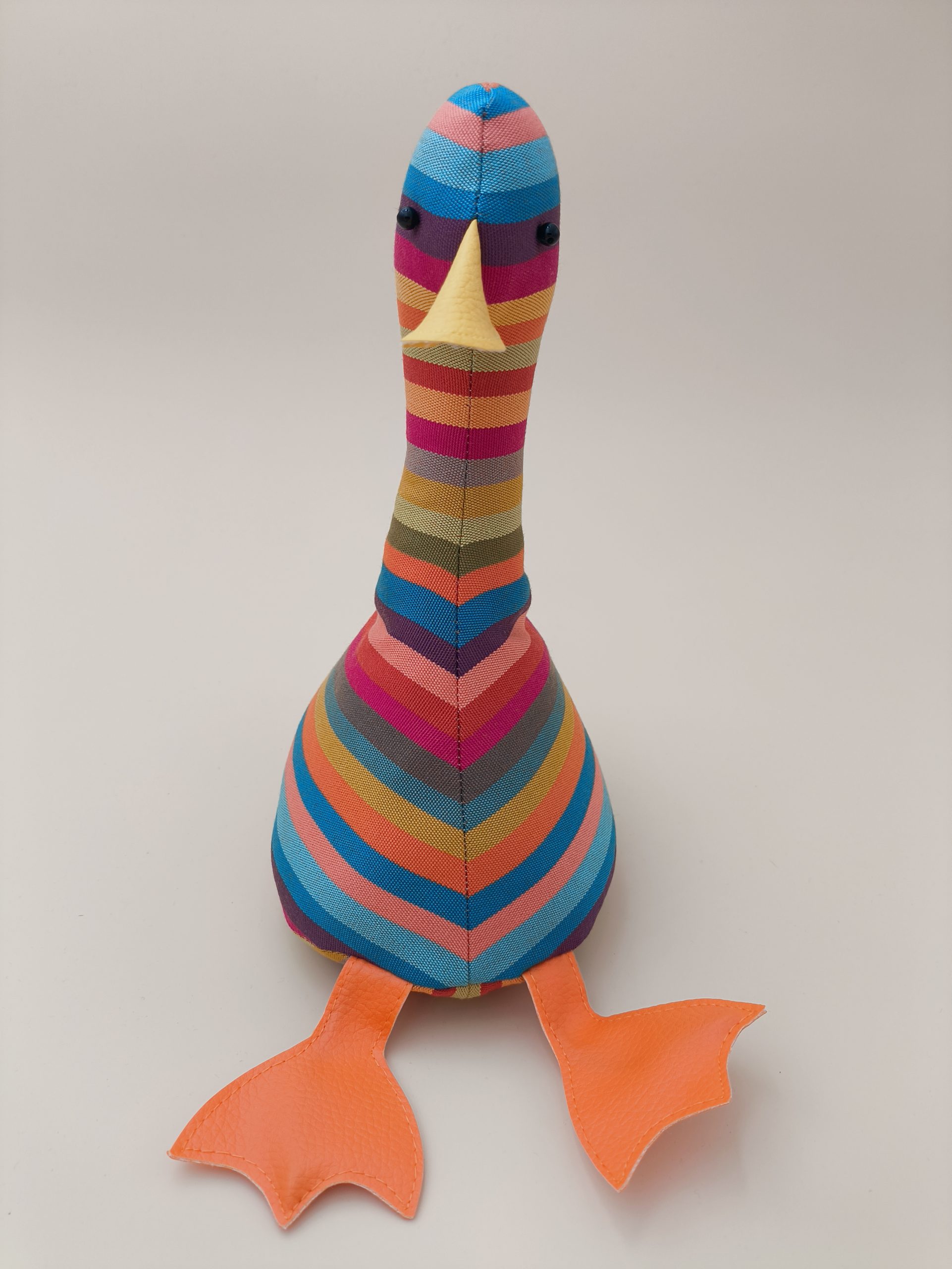 Cale-porte canard rayures multicolore – Image 4