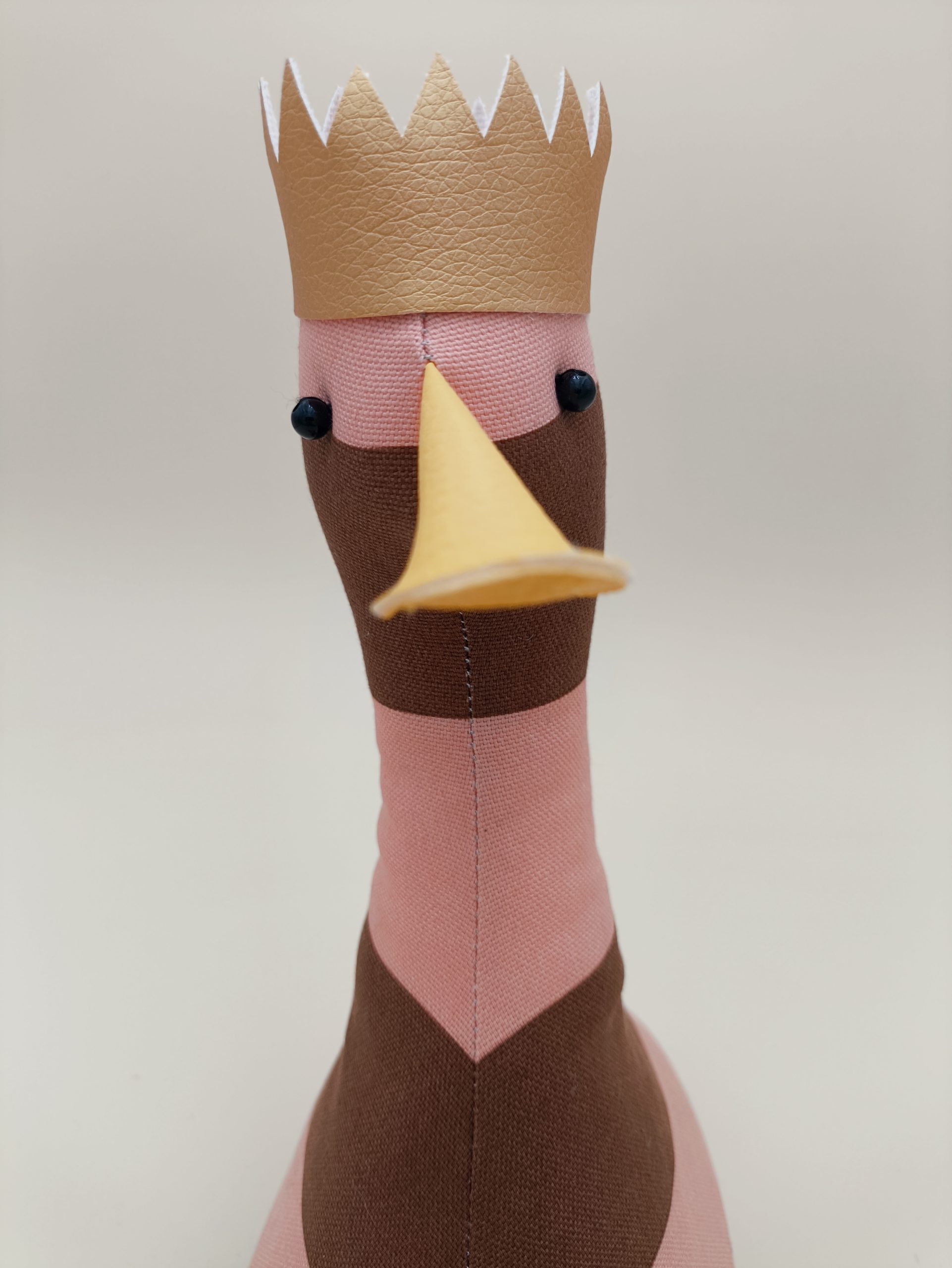 Cale-porte canard : rayures marron / rose - Image 11