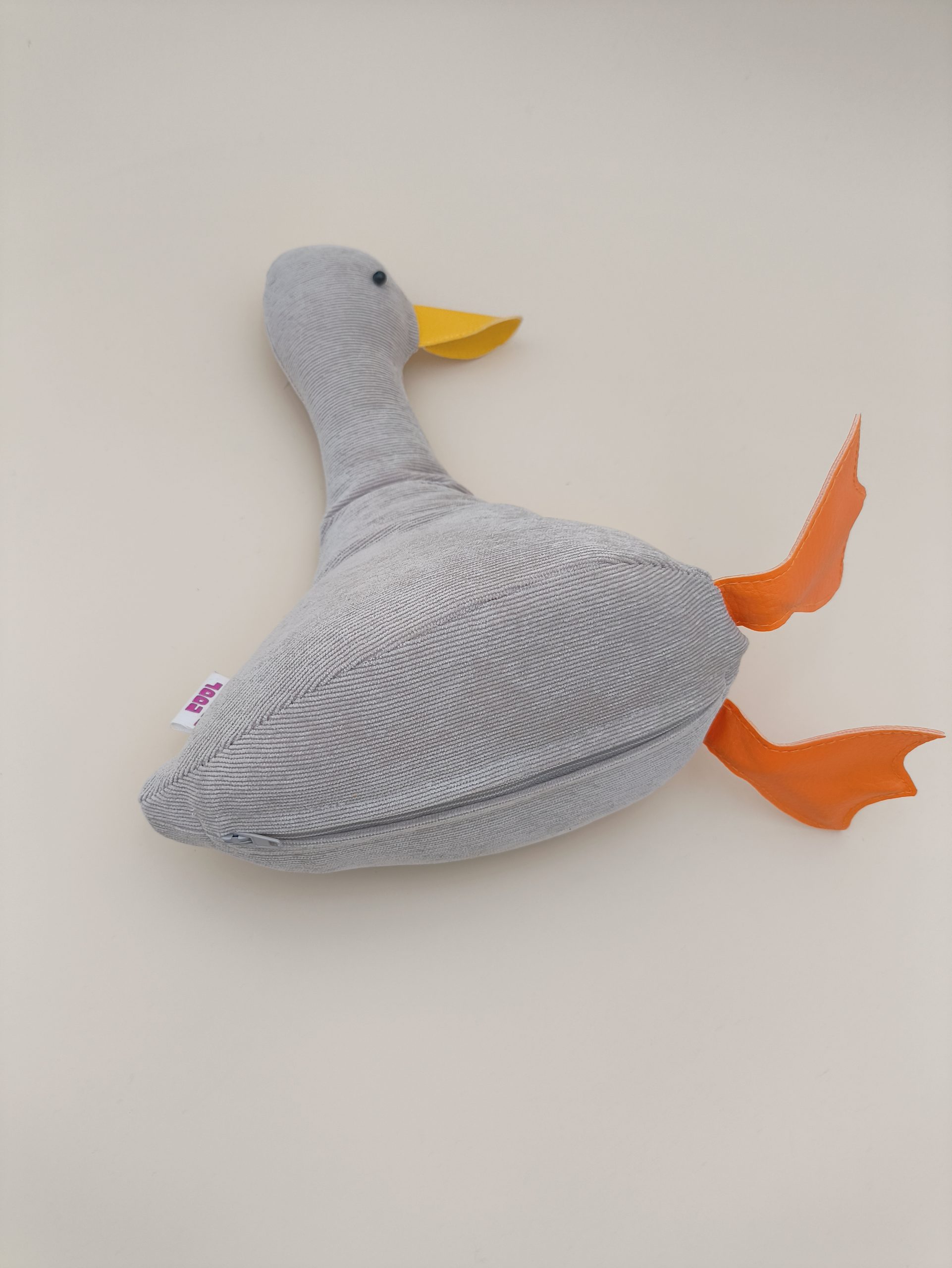 Cale-porte canard : velours côtelé beige clair – Image 5