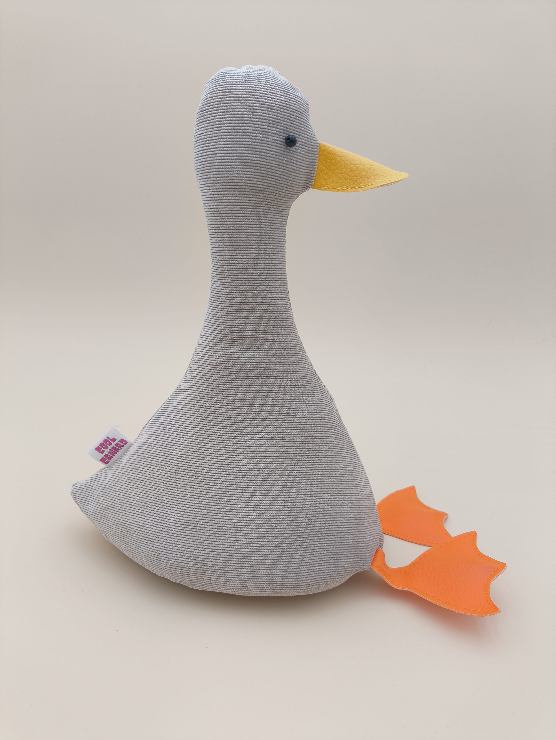 Cale-porte canard : velours côtelé beige clair – Image 2