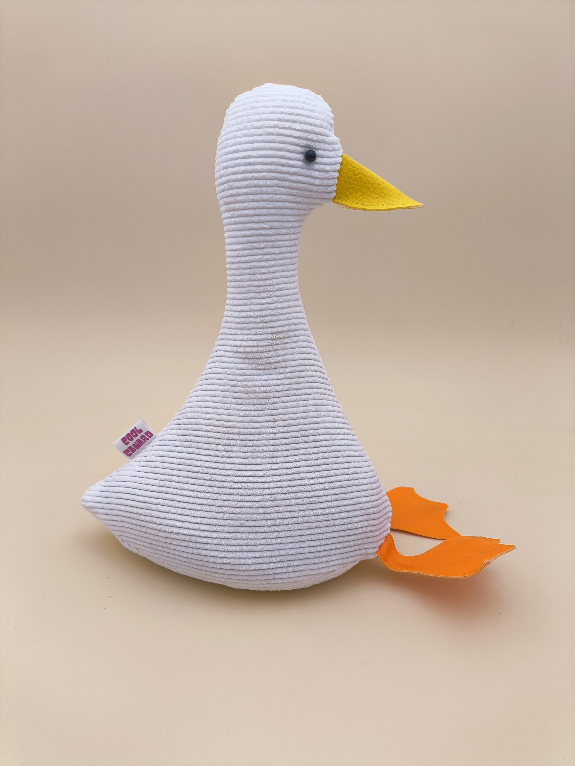 Cale-porte canard : velours côtelé blanc cassé - Image 4
