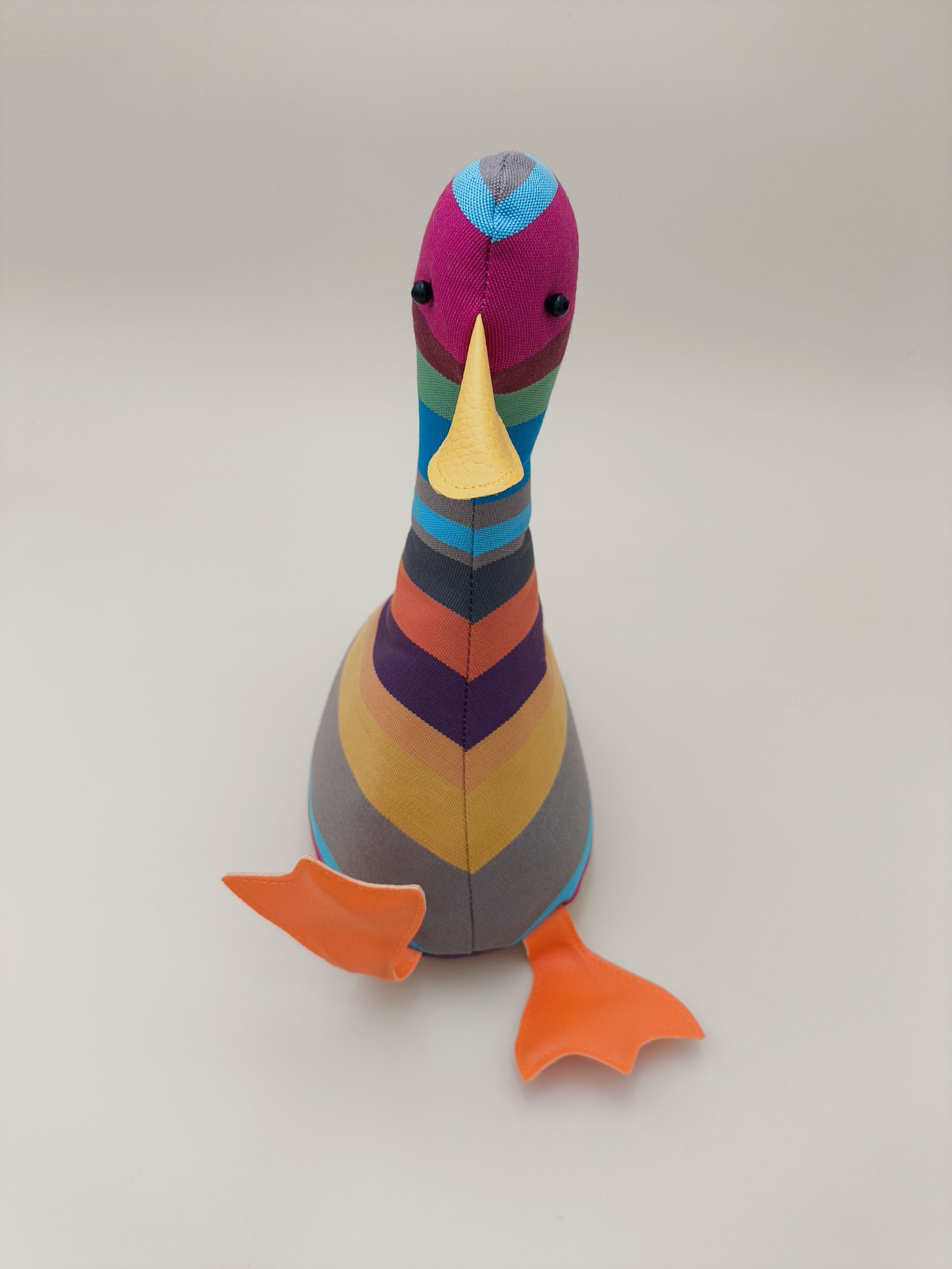 Cale-porte canard : rayures horizontales multicolores - Image 4